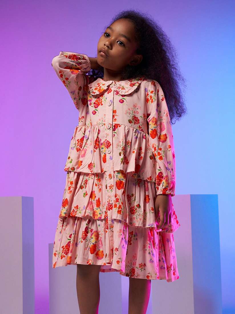 Peter pan collar floral dress sale