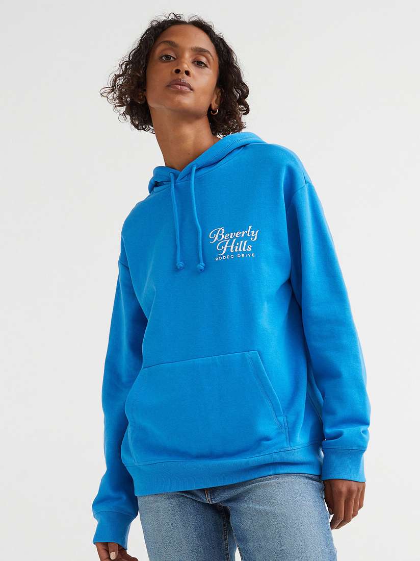 IMiM BIG LOGO HOODIE 厚ぼったく BLUE