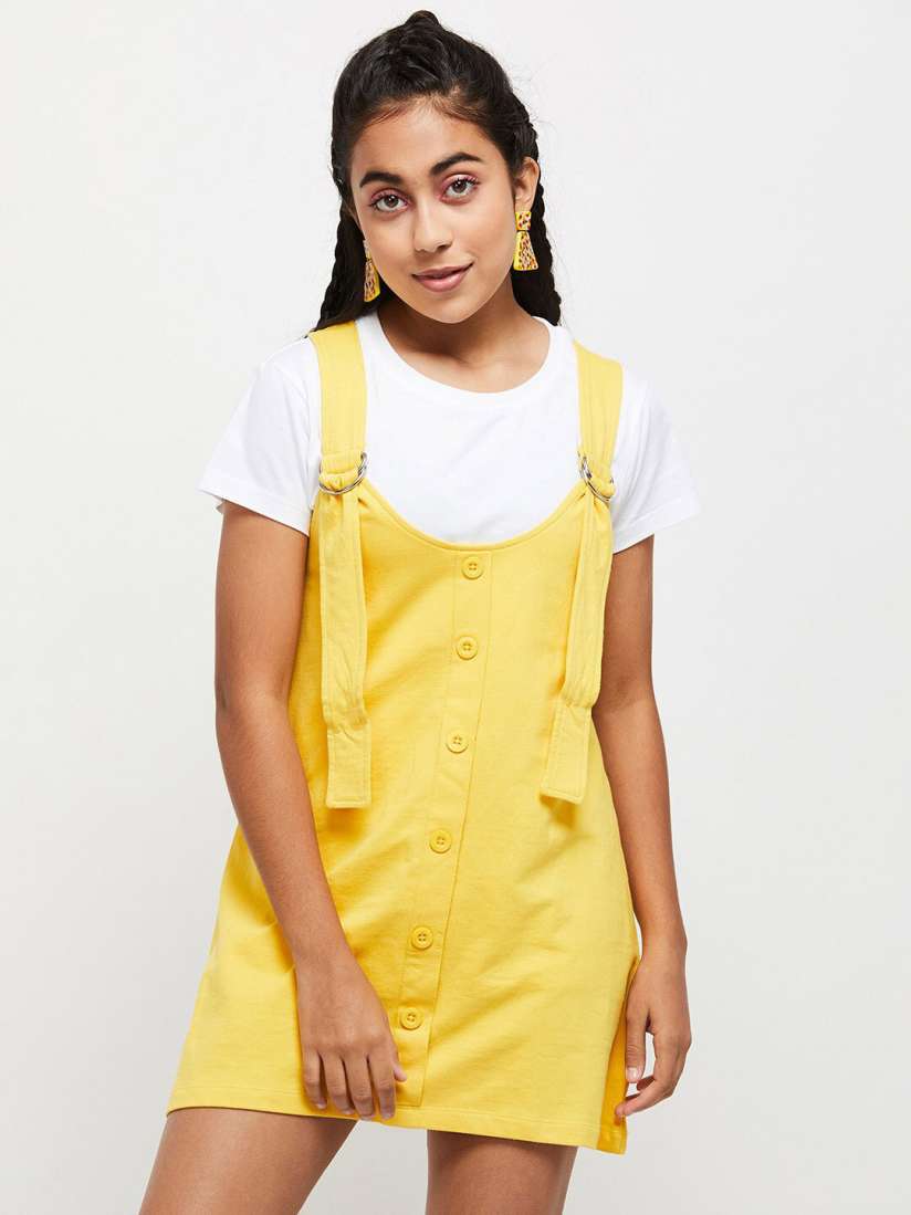 Myntra pinafore dress hotsell