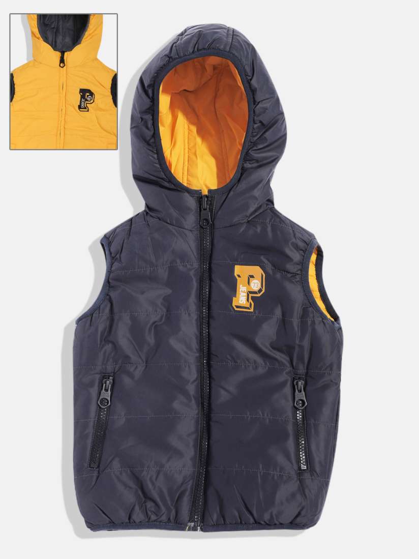 Buy Pepe Jeans Boys Solid Reversible Padded Sleeveless Jacket Jackets for Boys 19487422 Myntra