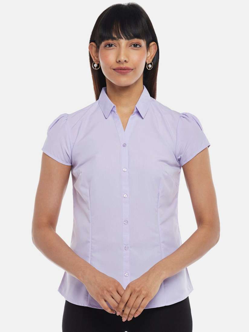Buy Annabelle by Pantaloons Women Purple Formal Shirt Shirts for Women 19489000 Myntra