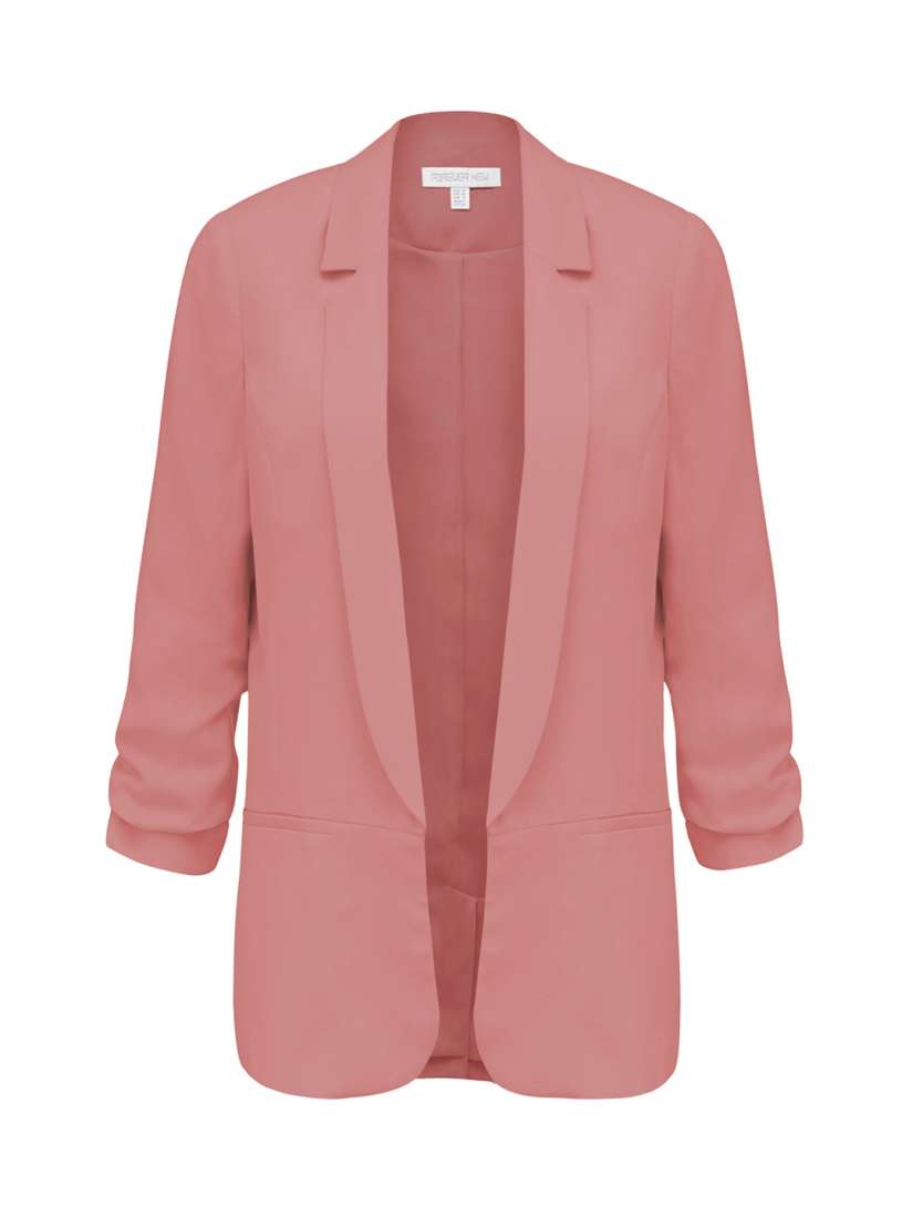 Buy Forever New Women Pink Solid Open Front Jacket Jackets for Women 1948965 Myntra