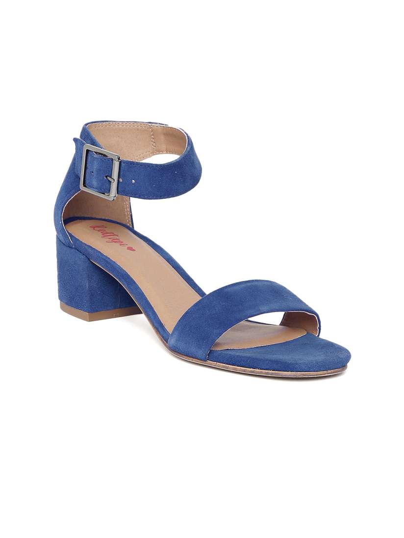 Buy Red Tape Women Navy Suede Block Heels Heels for Women 1949356 Myntra