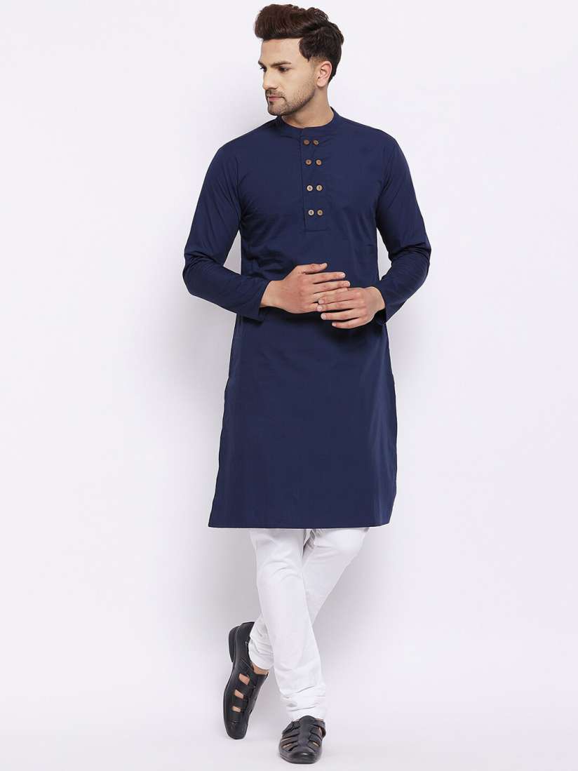 Myntra navy blue kurta hotsell