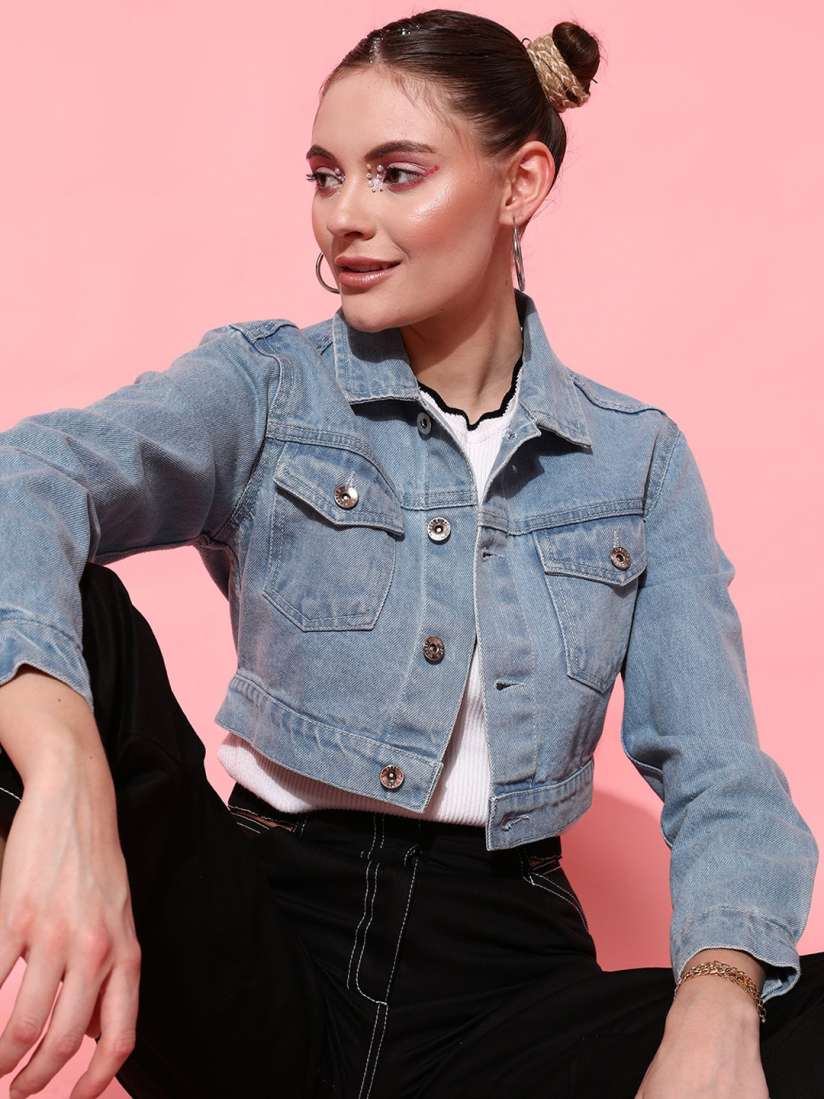 Denim jacket in myntra online