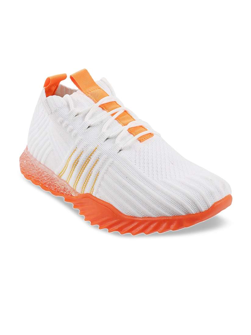 Buy Mochi Men White Striped Sneakers Casual Shoes for Men 19502426 Myntra