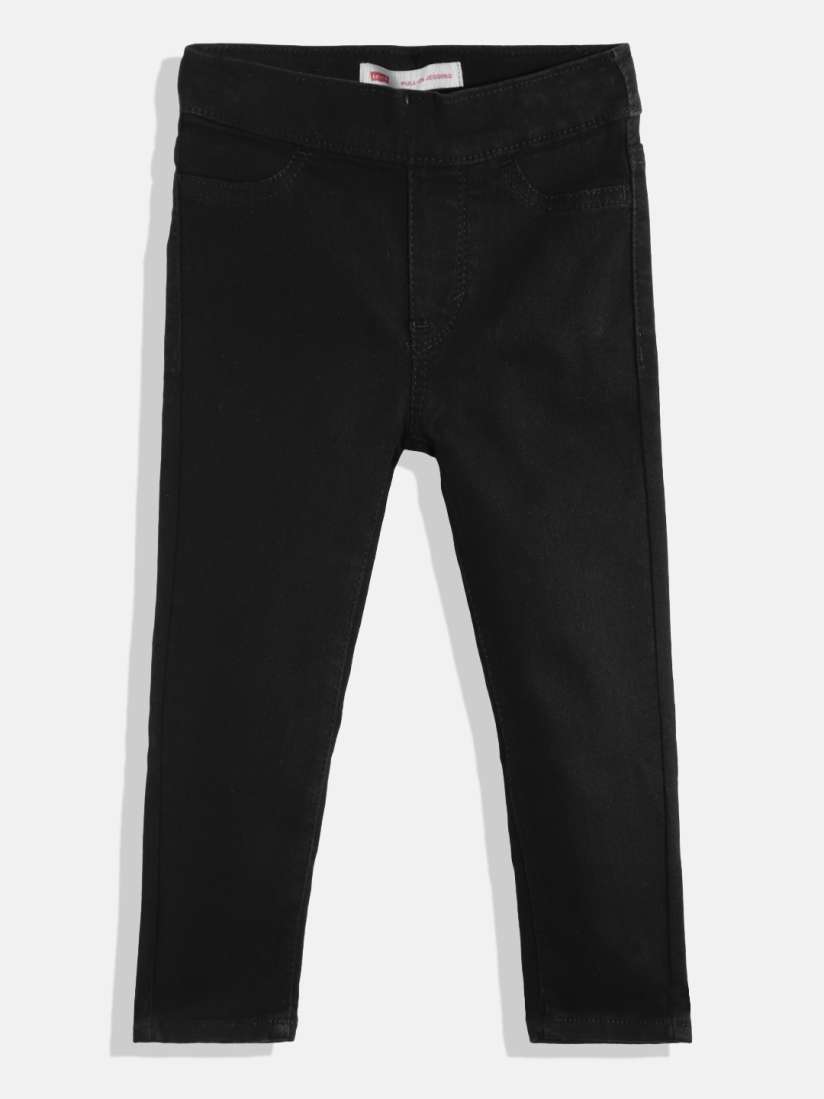 Buy Levi s Girls Black Solid Skinny Fit Jeggings Jeggings for Girls 19502688 Myntra