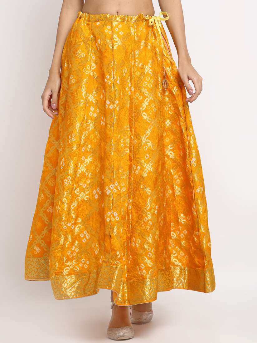 Yellow skirt myntra discount