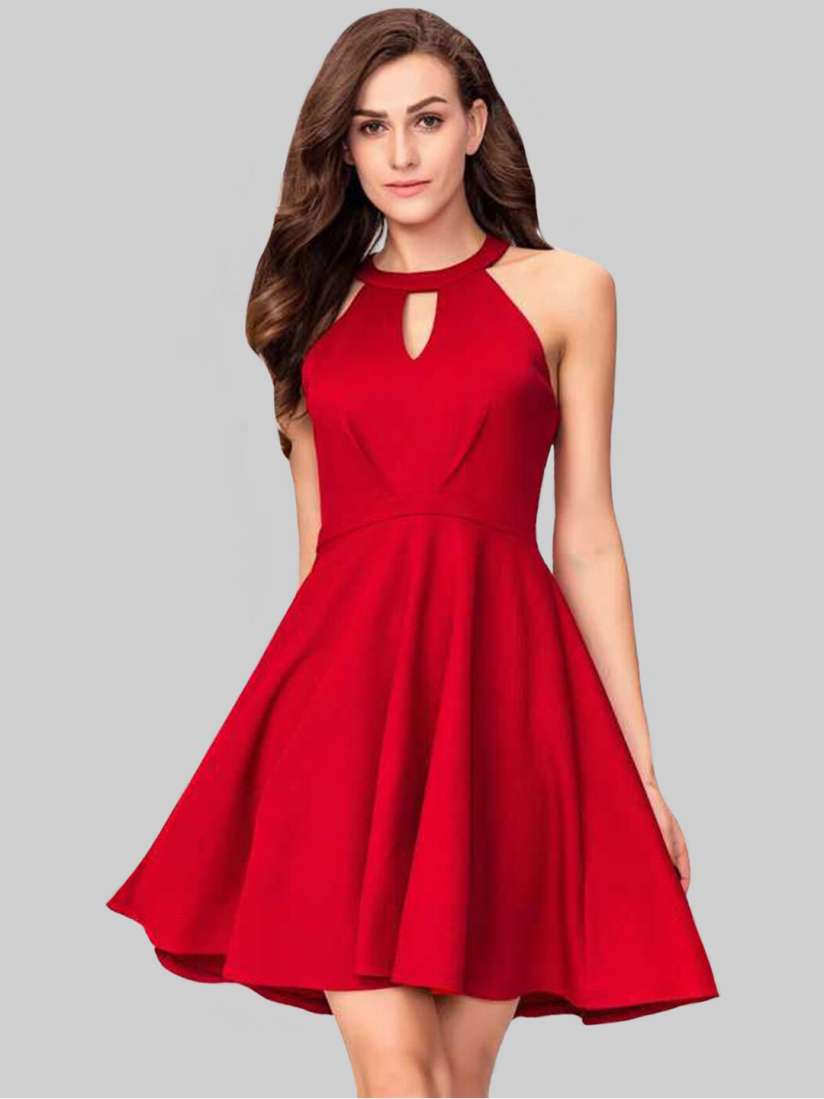 Myntra red dress shop