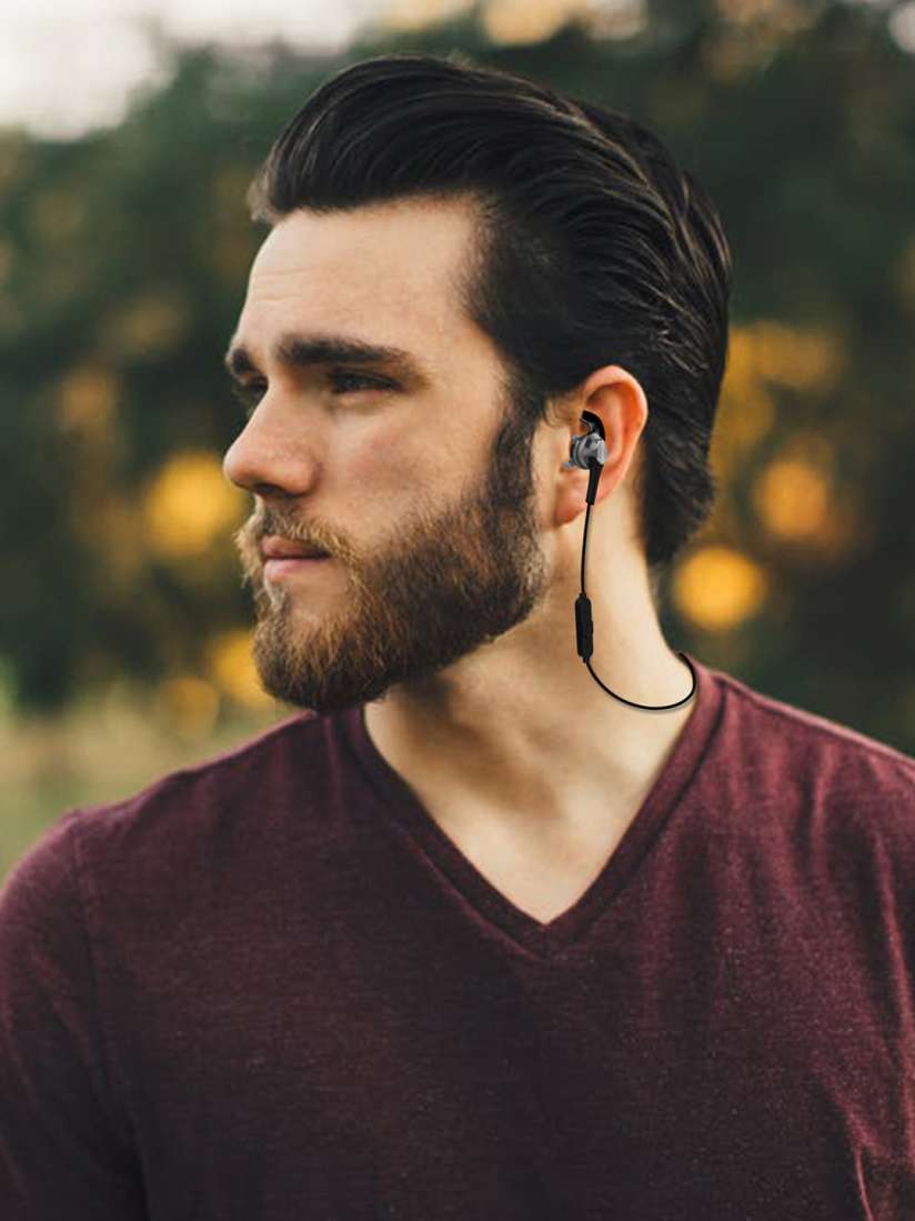 Buy Flipkart SmartBuy Black Wireless Bluetooth In Ear Earphones With Mic Headphones for Unisex 1951395 Myntra
