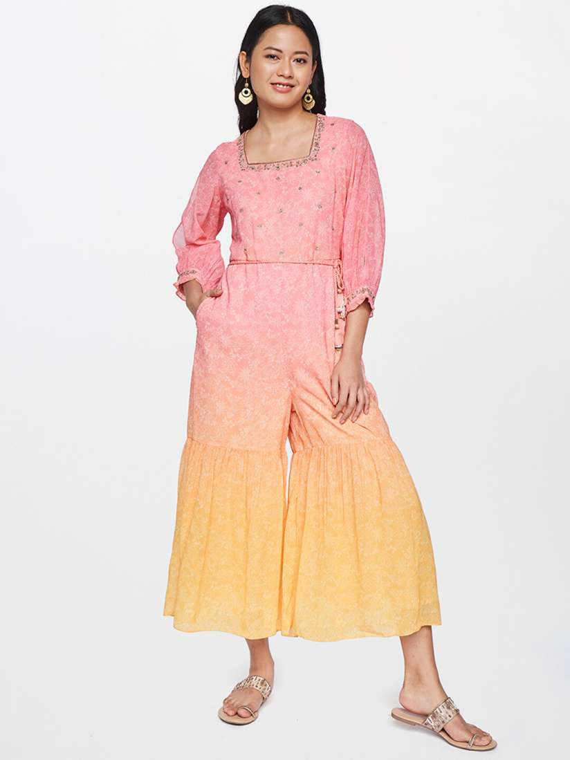 Global desi jumpsuit online myntra best sale