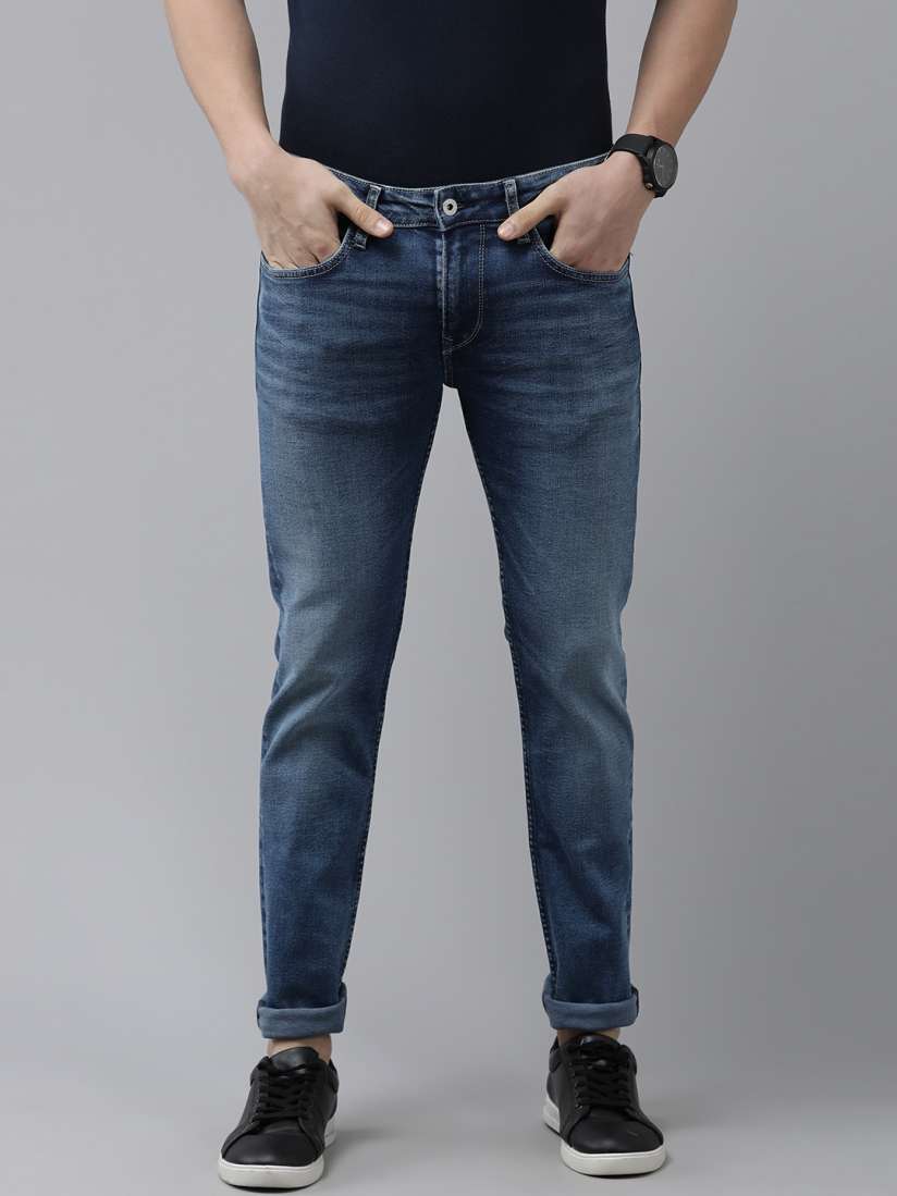 Buy Pepe Jeans Men Blue Light Fade Stretchable Jeans Jeans for Men 19527414 Myntra