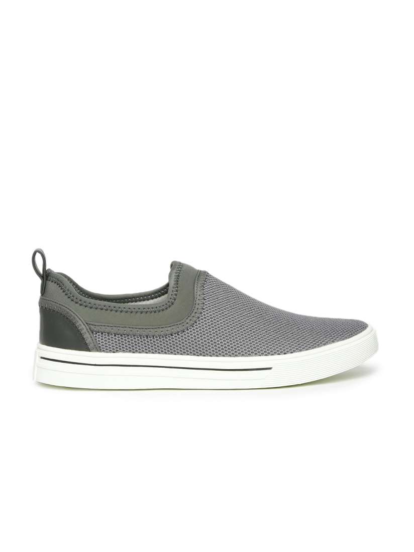 Buy ether Men Grey Slip On Sneakers Casual Shoes for Men 1953947 Myntra