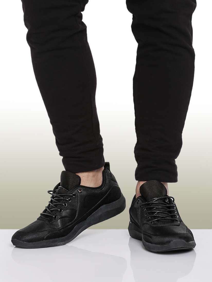 Myntra black sneakers online