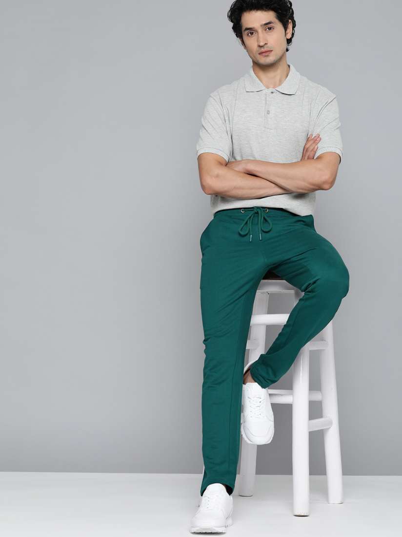 Buy ether Men Green Solid Track Pants Track Pants for Men 19546742 Myntra