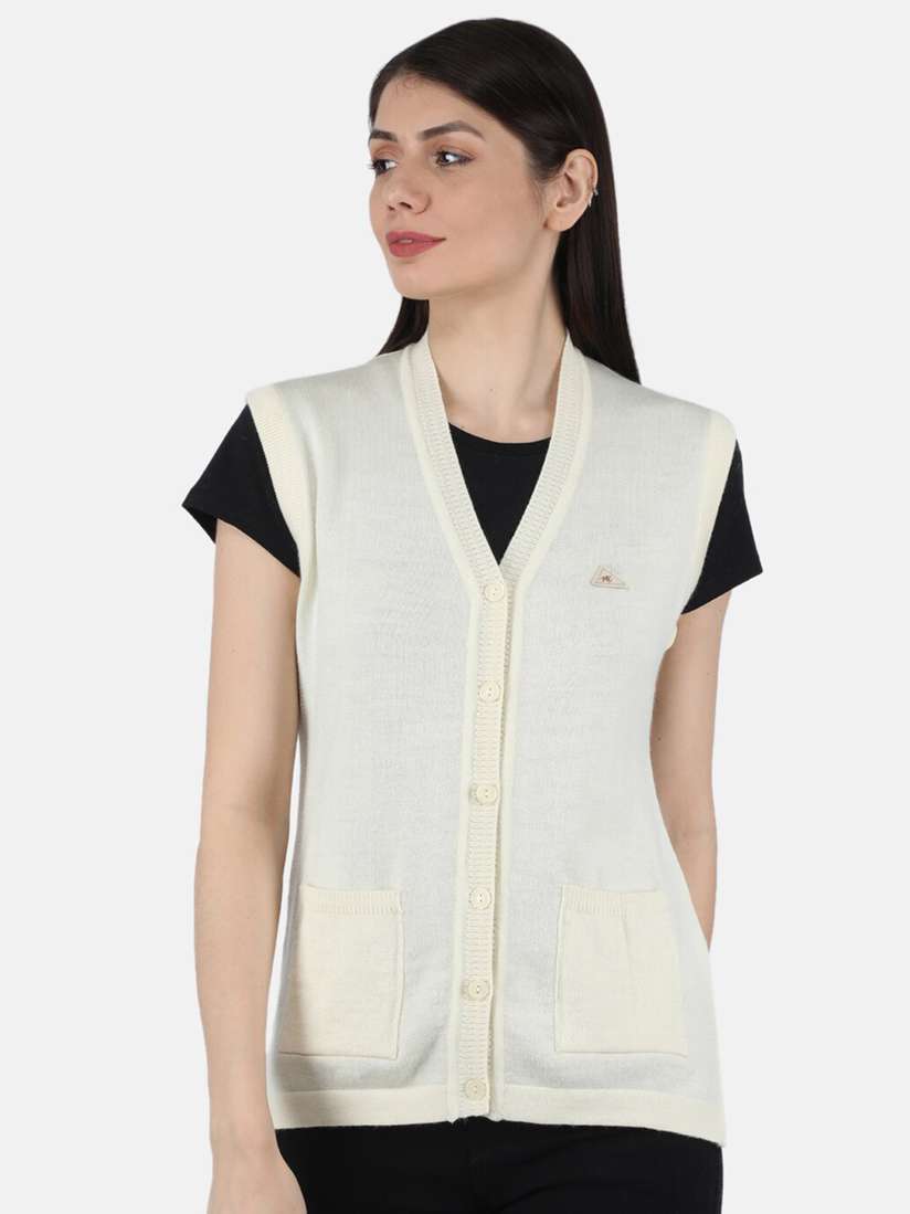 Monte Carlo Ladies Sleeveless Cardigan Waistcoats Monte Carlo