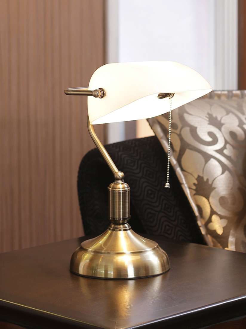 Myntra Vintage White Lamp Buy Devansh Off-White Black Solid