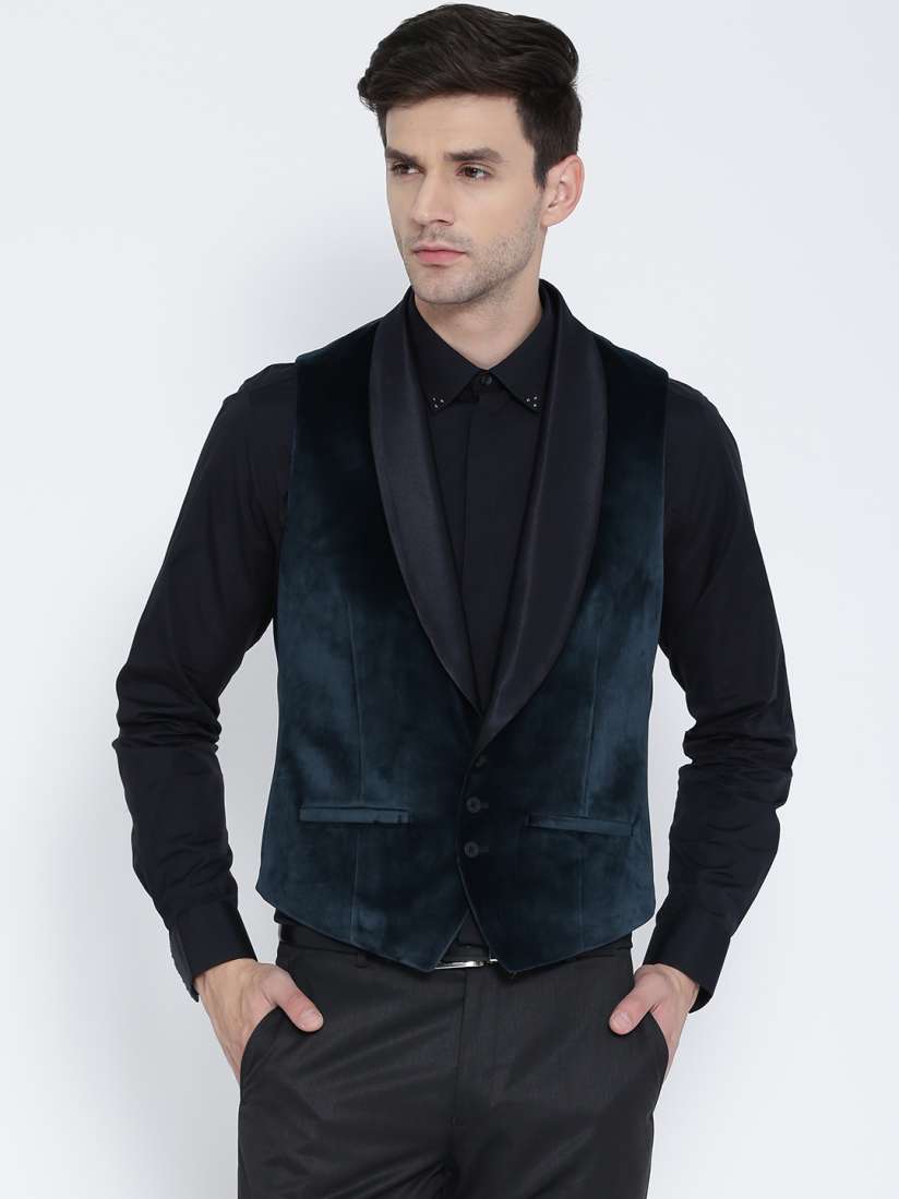 Blackberry velvet waistcoat shop