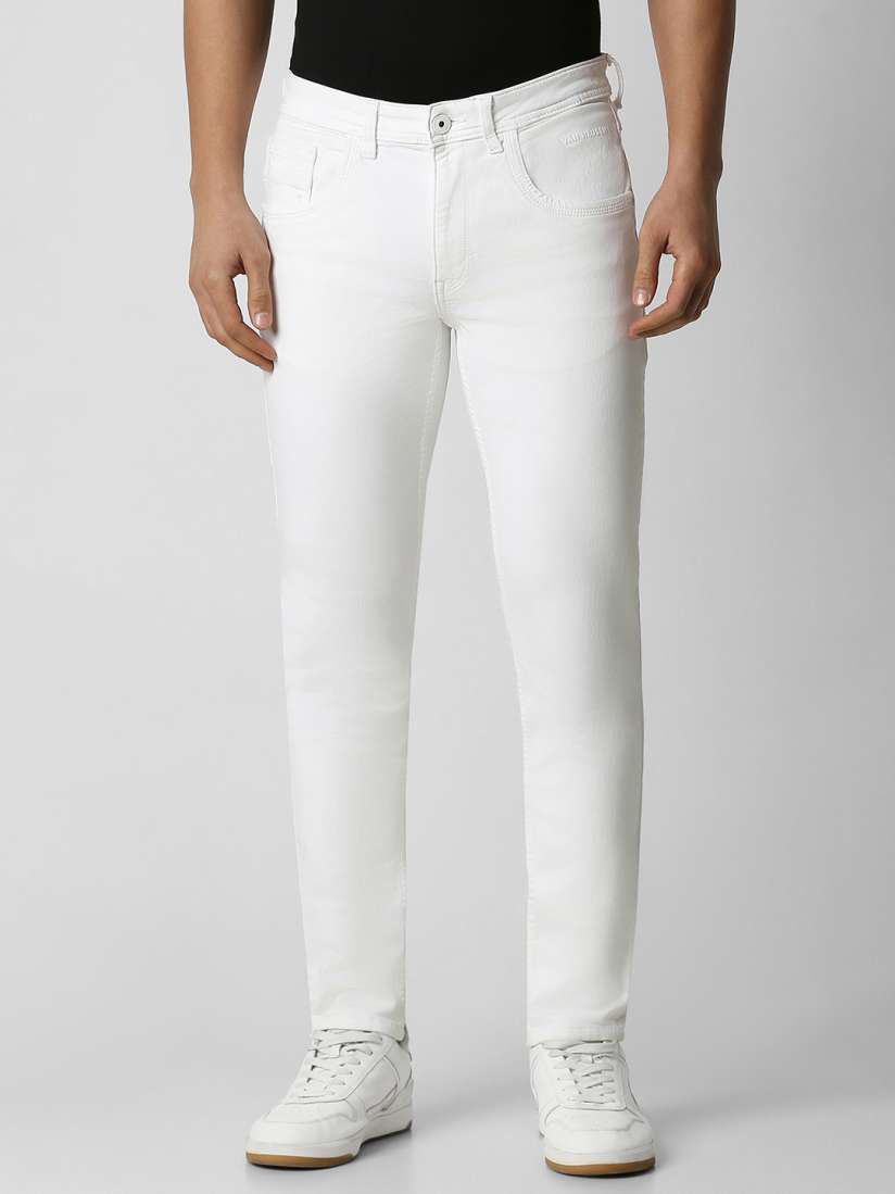Myntra white jeans shop