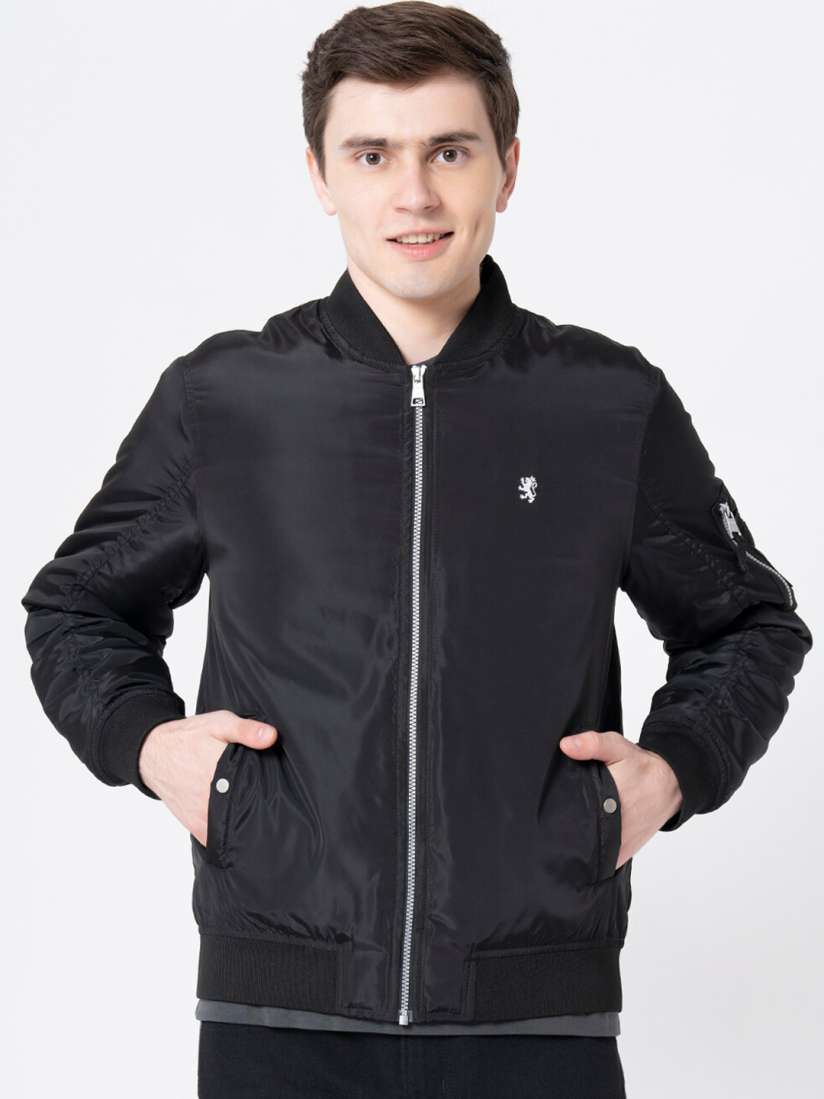 Buy Red Tape Men Black Solid Bomber Jacket Jackets for Men 19568298 Myntra