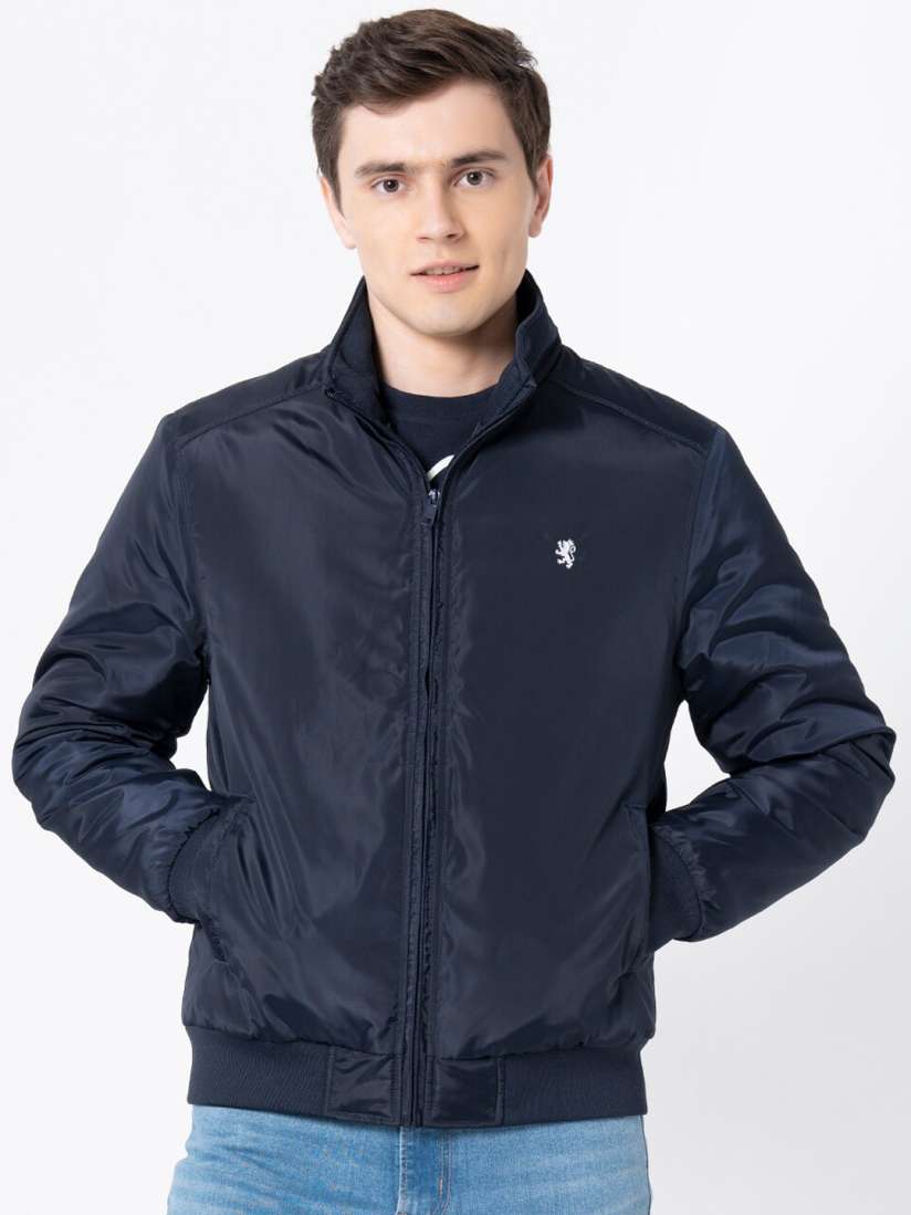 Buy Red Tape Men Navy Blue Bomber Jacket Jackets for Men 19568330 Myntra