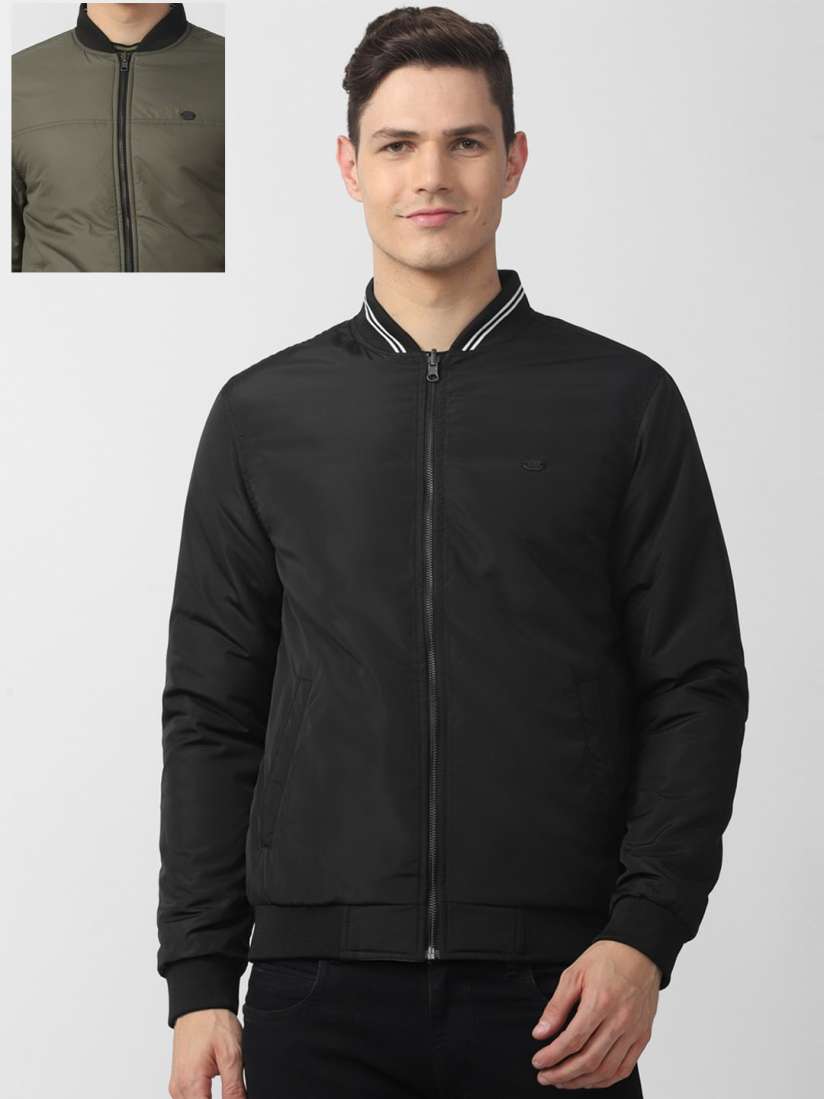 Buy Peter England Casuals Men Black Bomber Jacket Jackets for Men 19573240 Myntra