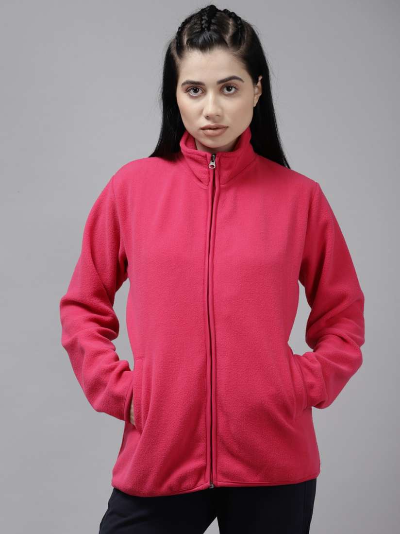 Buy Cayman Women Pink Mock Collar Sweatshirt Sweatshirts for Women 19575284 Myntra