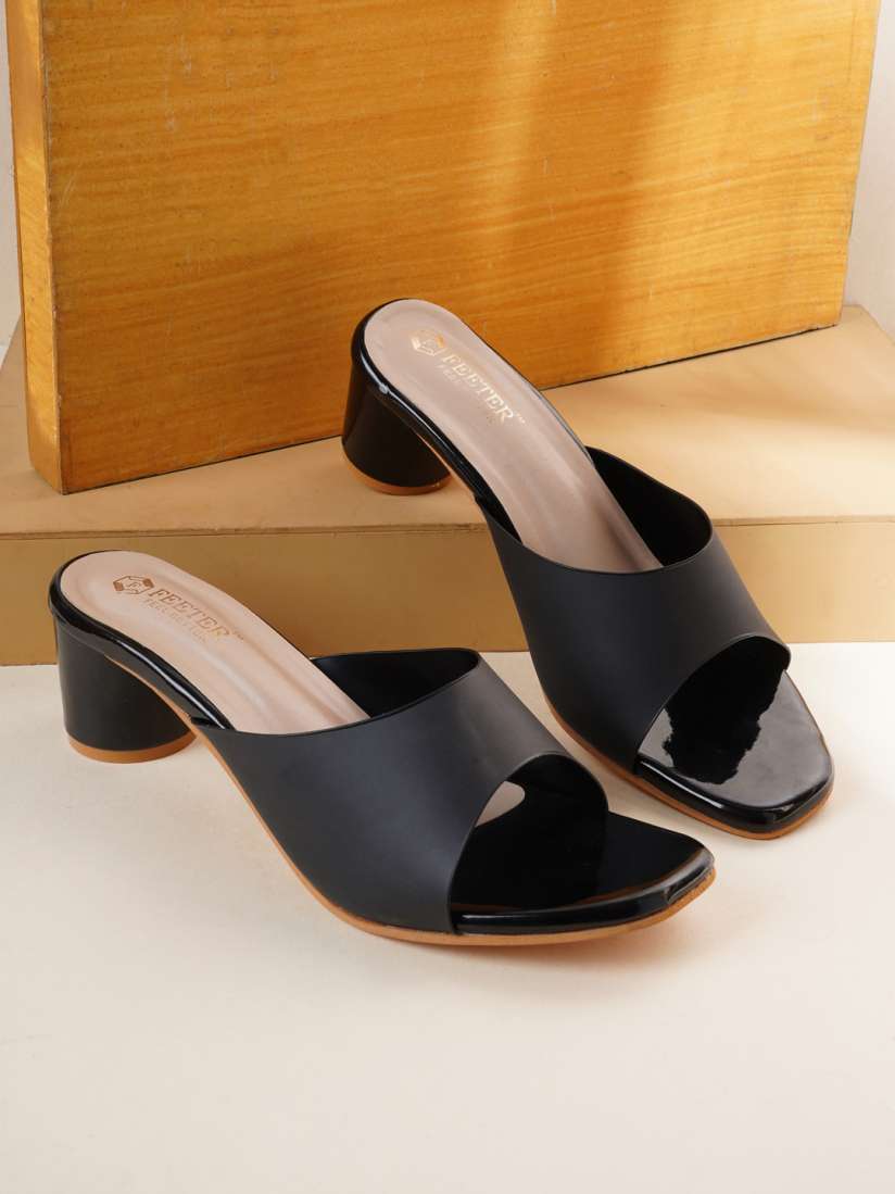 Black heels myntra new arrivals