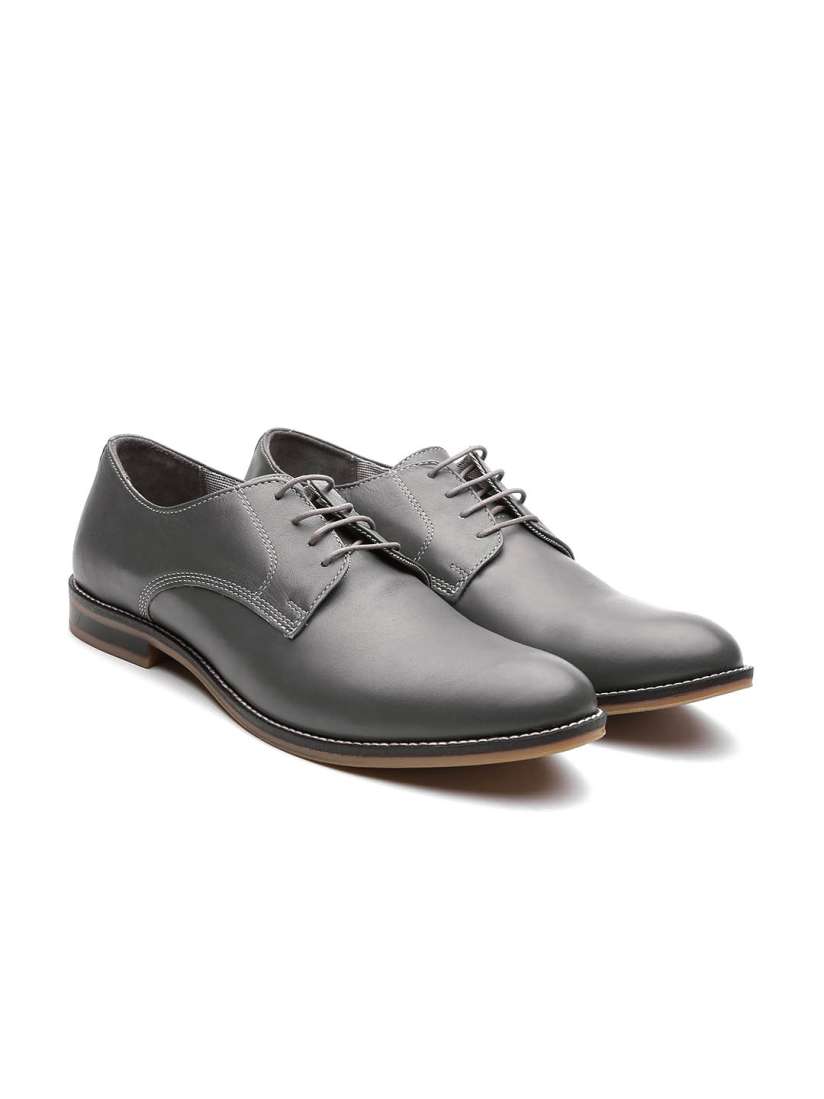 Buy United Colors Of Benetton Men Grey Genuine Leather Formal Shoes Formal Shoes for Men Myntra