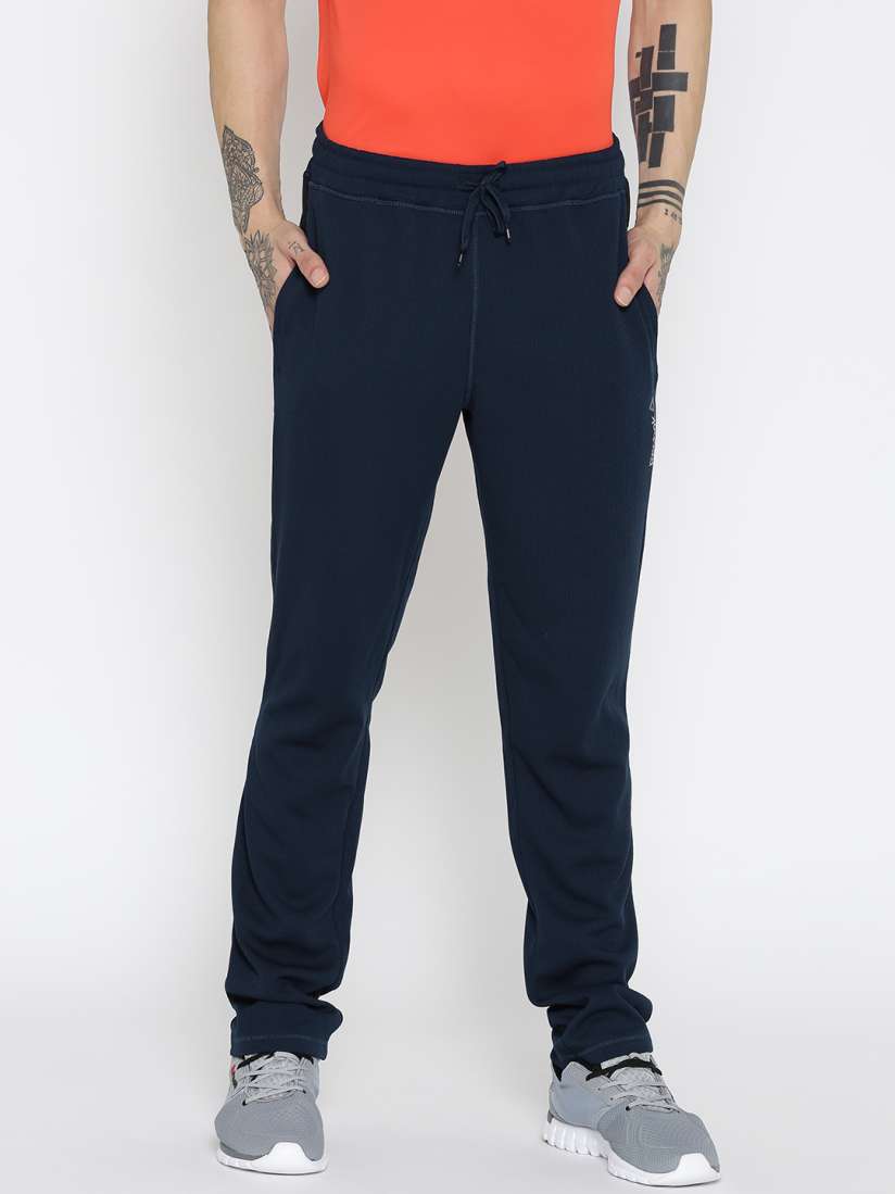 Buy Reebok Navy Essential Patterned Training Track Pants Track Pants for Men 1958646 Myntra
