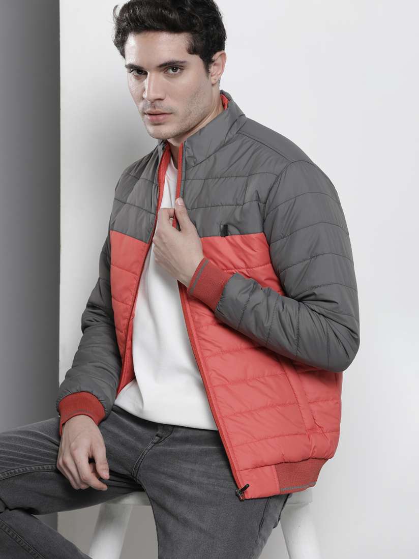 Buy The Indian Garage Co Men Colourblocked Puffer Jacket Jackets for Men 19590606 Myntra