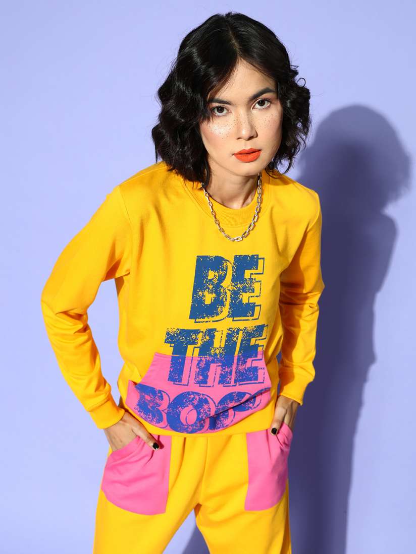 Fluorescent yellow sweatshirts cheap