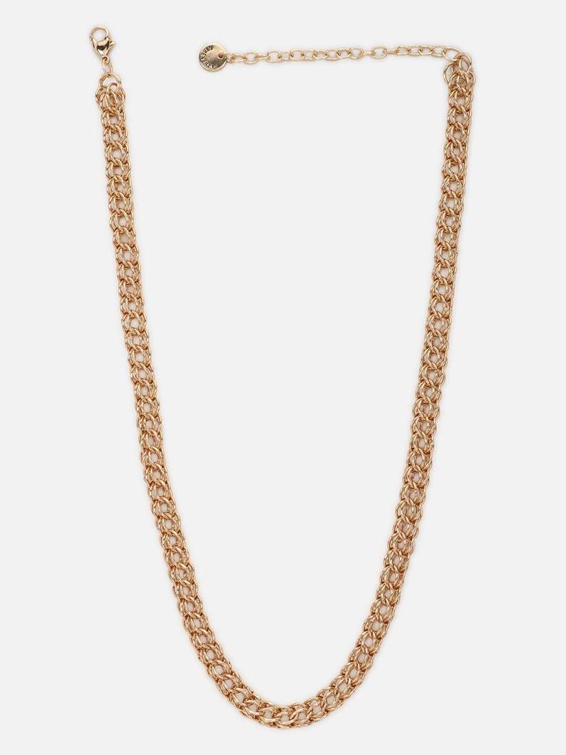 Buy FOREVER 21 Gold-Toned Necklace Necklace and Chains for Women