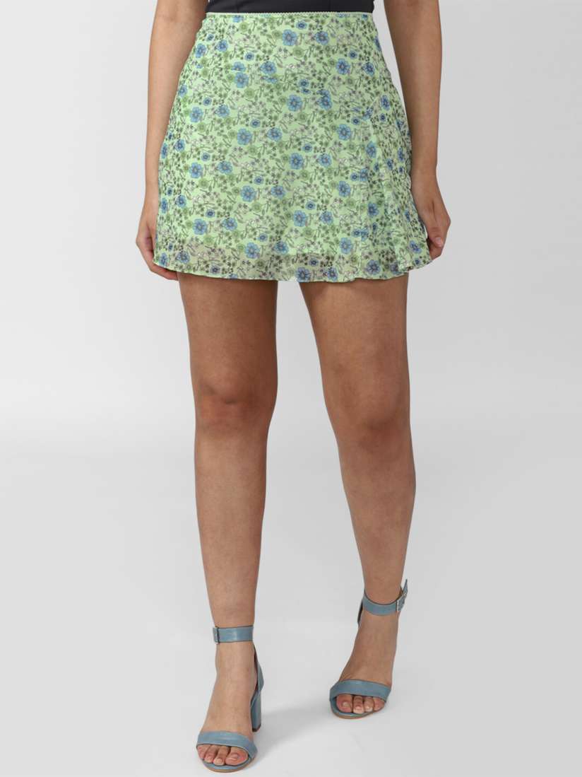 Green mini skirt forever 21 outlet