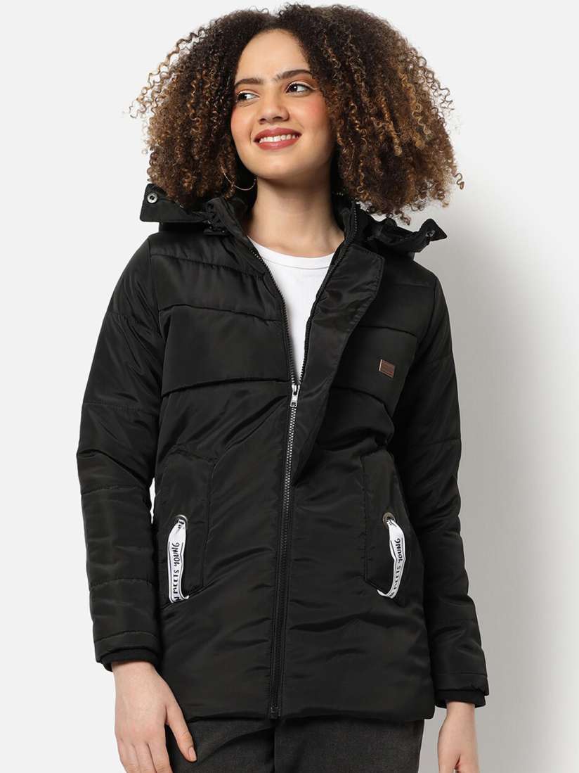 Buy Campus Sutra Women Black Outdoor Puffer Jacket Jackets for Women 19602314 Myntra