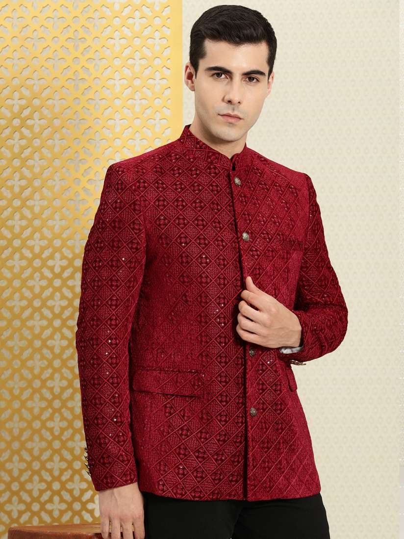 Cheap red blazer mens hot sale