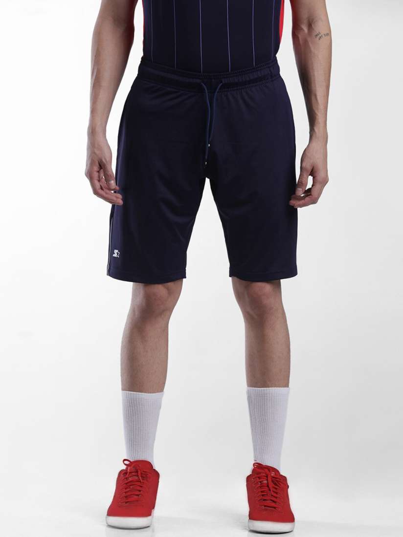 Buy STARTER Men Blue Solid Polyester Regular Fit Sports Shorts Shorts for Men 19603968 Myntra