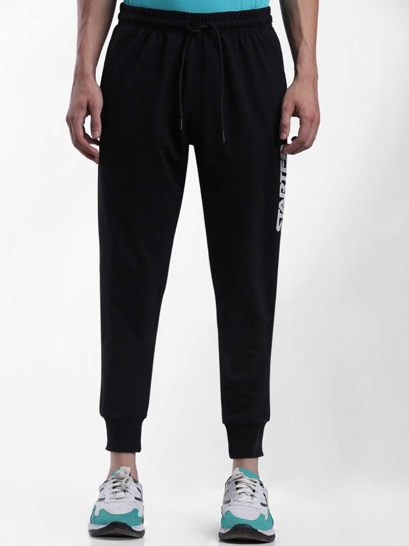 Buy STARTER Men Black Solid Slim Fit Joggers Track Pants for Men 19604090 Myntra