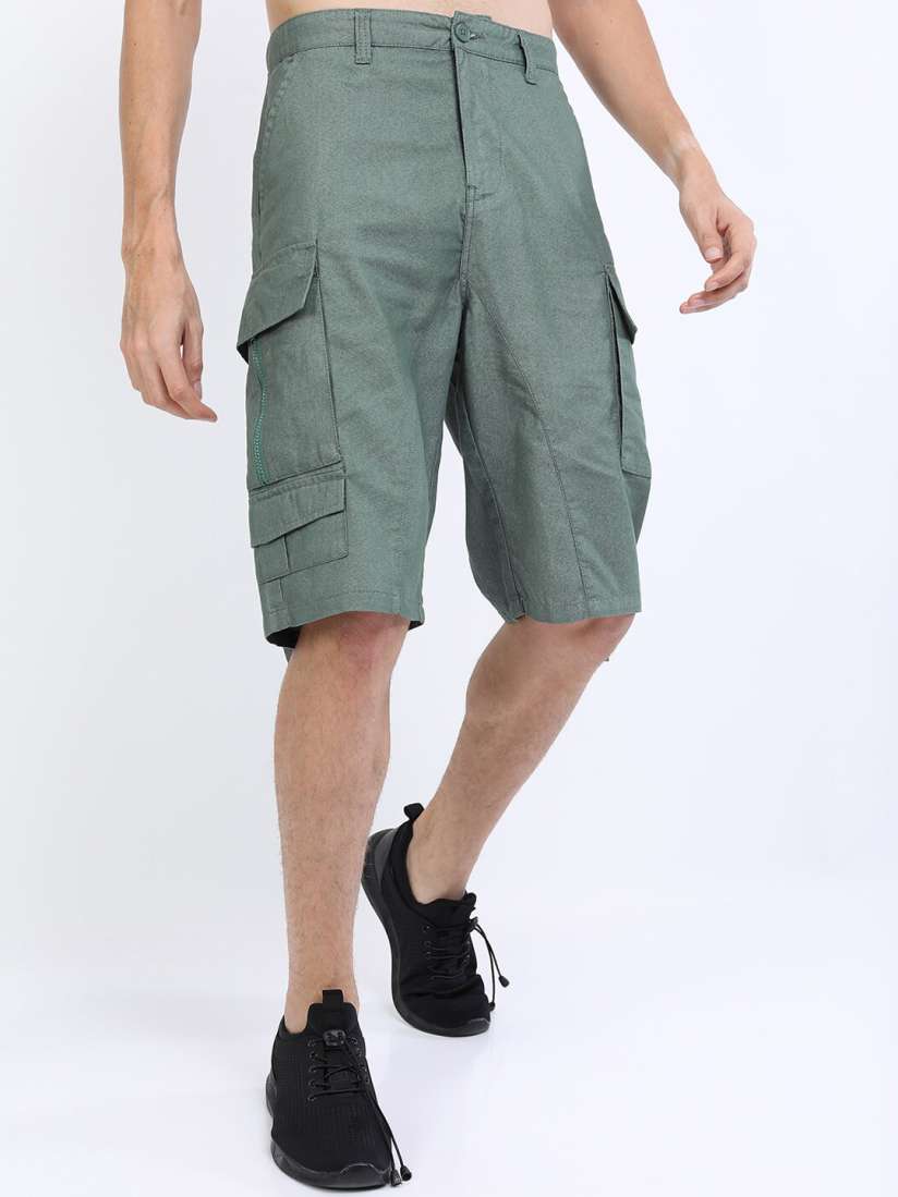 Buy HIGHLANDER Men Grey Knee Length Cargo Shorts Shorts for Men 19611262 Myntra