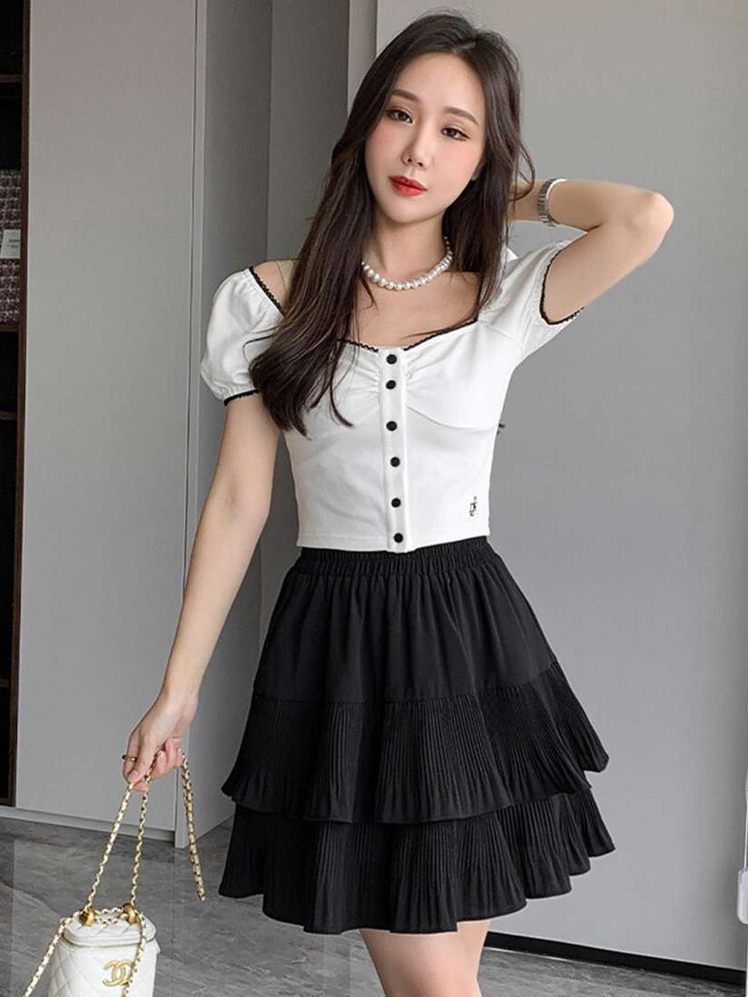 Buy La Aimee Black Solid Skirt Skirts for Women 19619858 Myntra