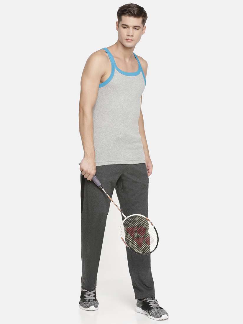 Buy Macroman M Series Men Grey Black Solid Cotton Gym Vest Innerwear Vests for Men 19628988 Myntra