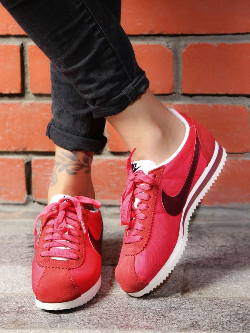 Buy Nike Women Coral Pink CLASSIC CORTEZ NYLON Sneakers Casual Shoes for Women Myntra