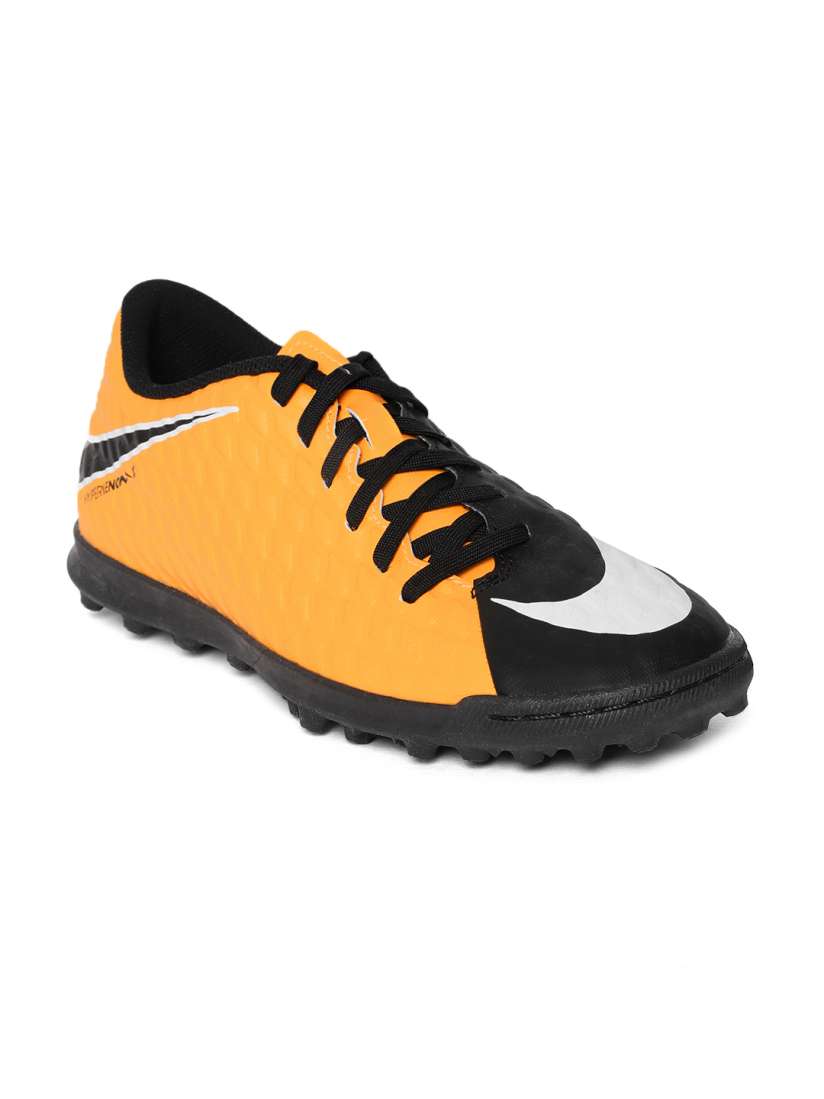 Buy Nike Men Mustard Yellow Black Hypervenomx Phade III Turf Football Shoes Sports Shoes for Men 1962911 Myntra
