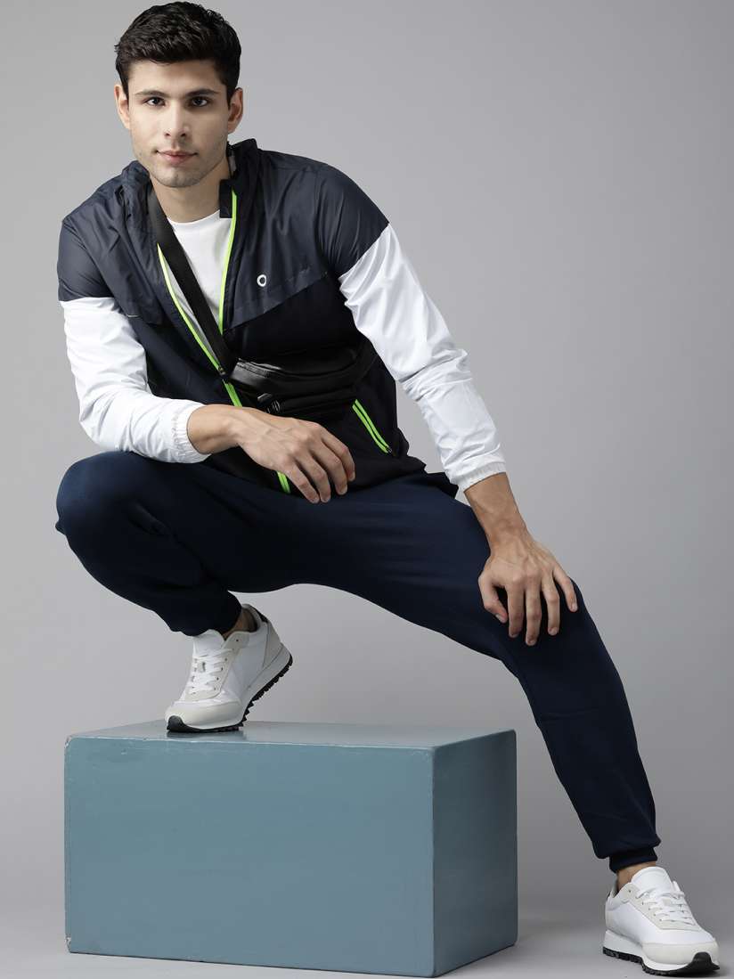 Buy PROWL by Tiger Shroff Men Navy Blue White Solid Tailored Jacket Jackets for Men 19629520 Myntra
