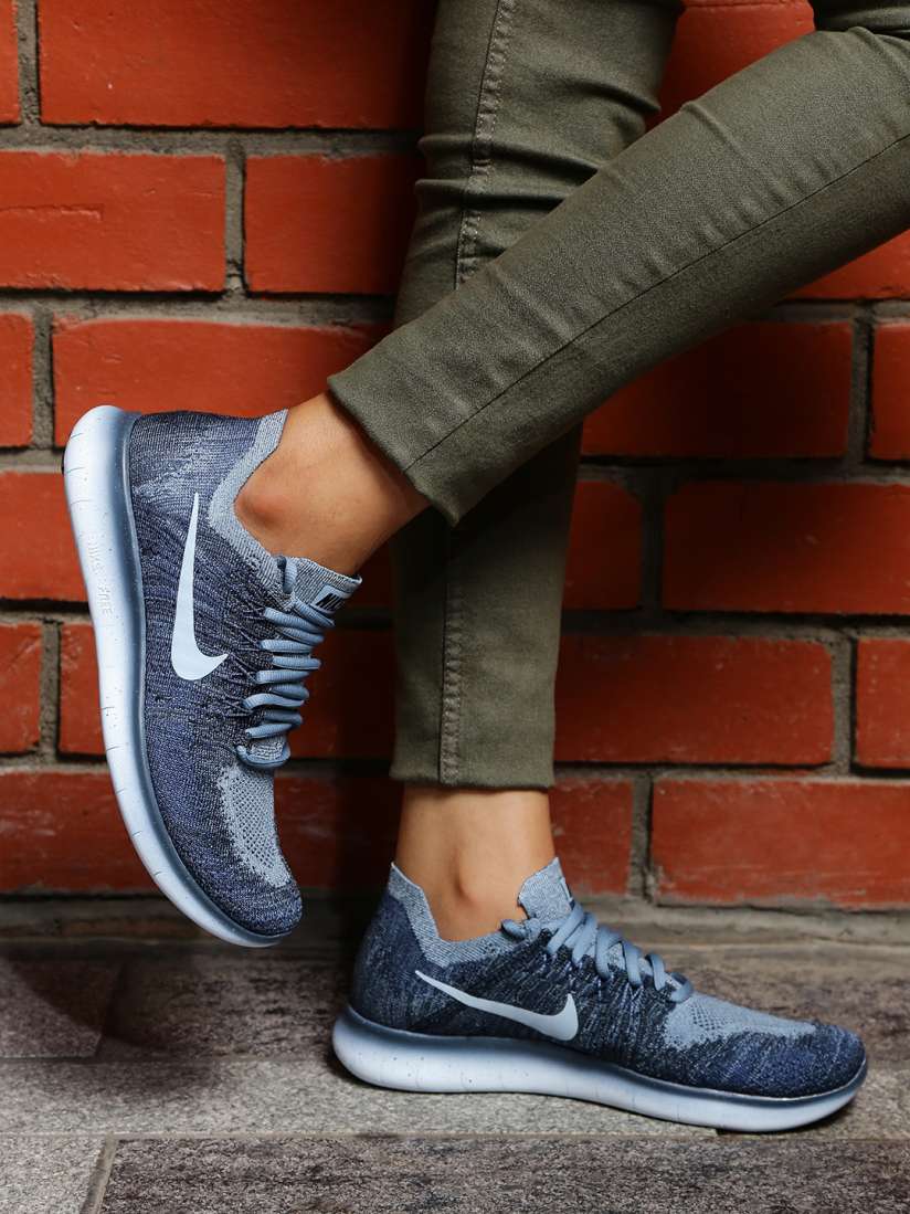 Buy Nike Women Blue FREE RN FLYKNIT Running Shoes Sports Shoes for Women Myntra