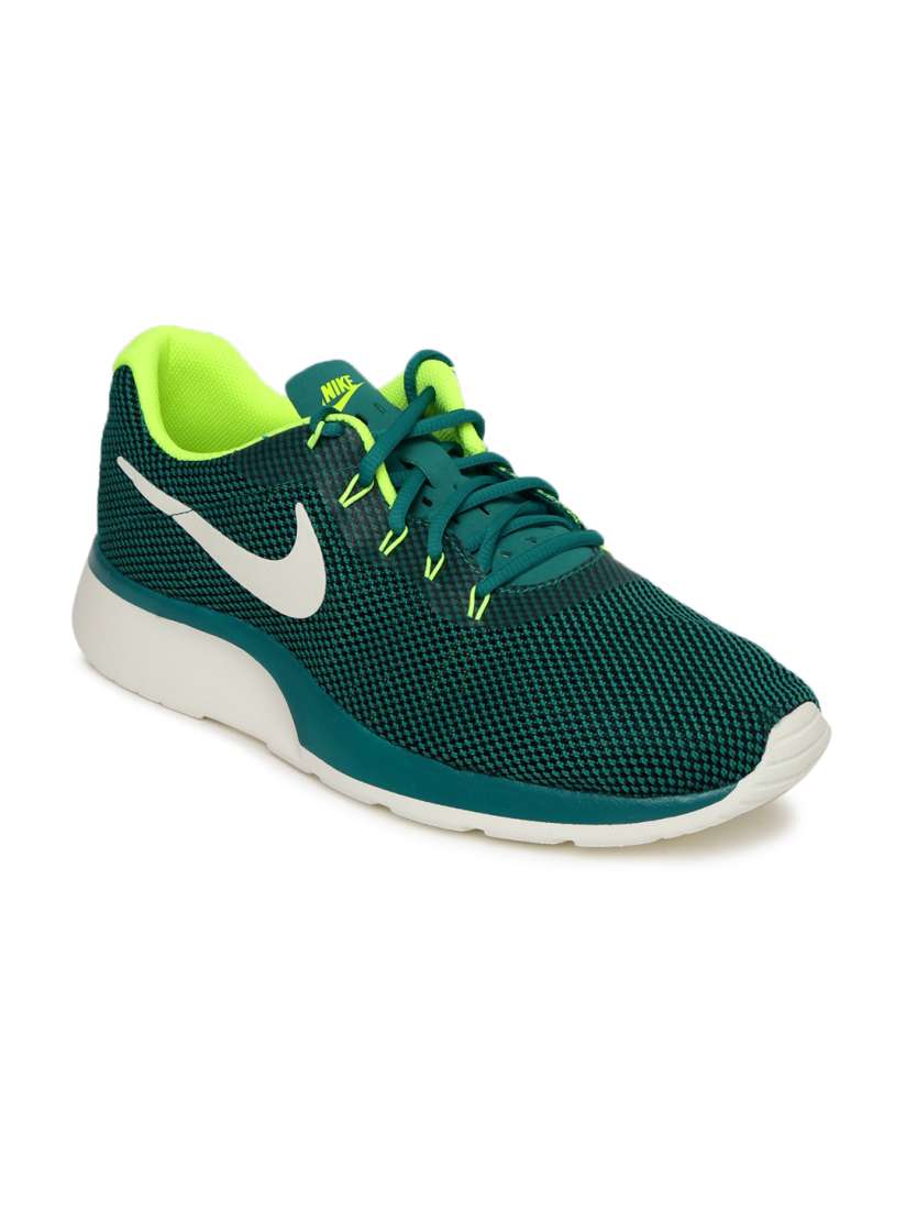 Buy Nike Men Teal Fluorescent Green TANJUN RACER Colourblocked Sneakers Casual Shoes for Men 1963014 Myntra