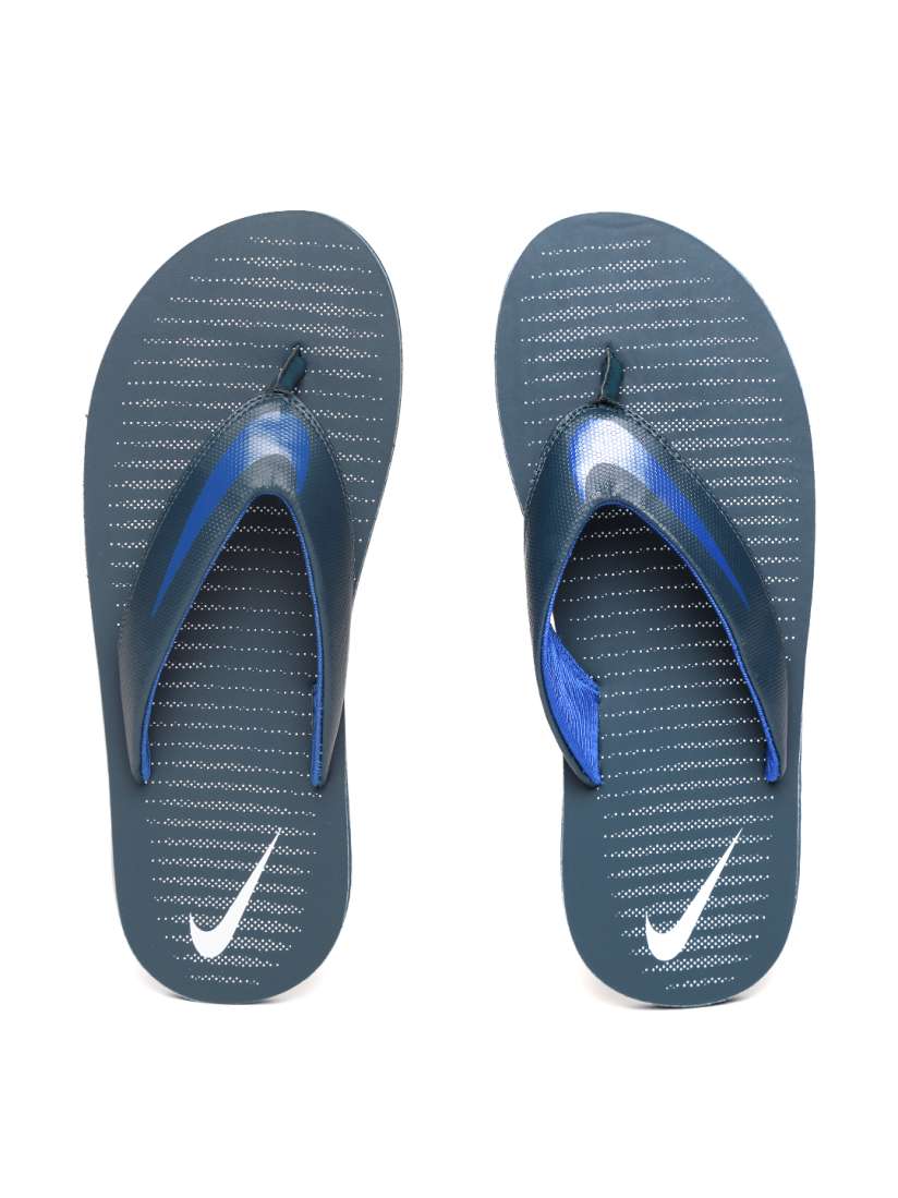 Navy blue nike flip flops deals