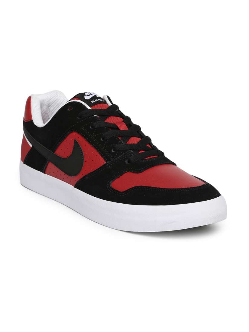 Buy Nike Men Black Red Delta Force Leather Skate Shoes Casual Shoes for Men 1963157 Myntra