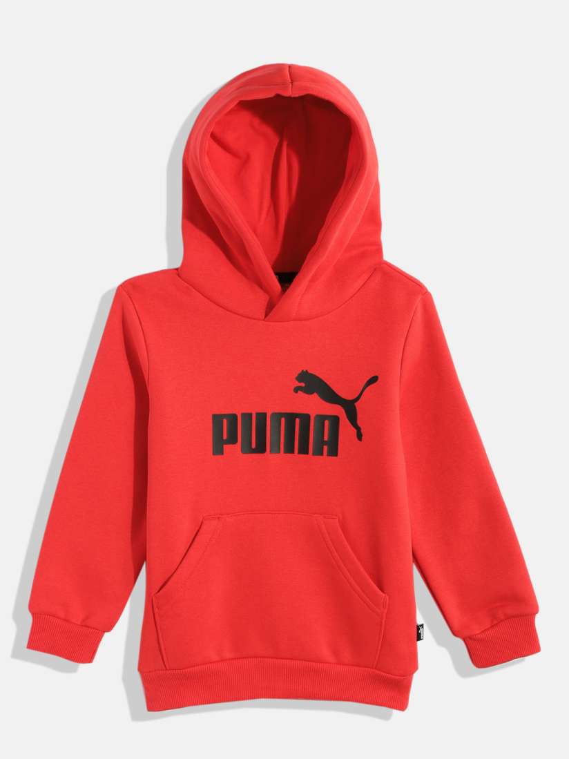 Buy Puma Boys Red Printed Hooded Essential Big Logo Sweatshirt Sweatshirts for Boys 19632068 Myntra