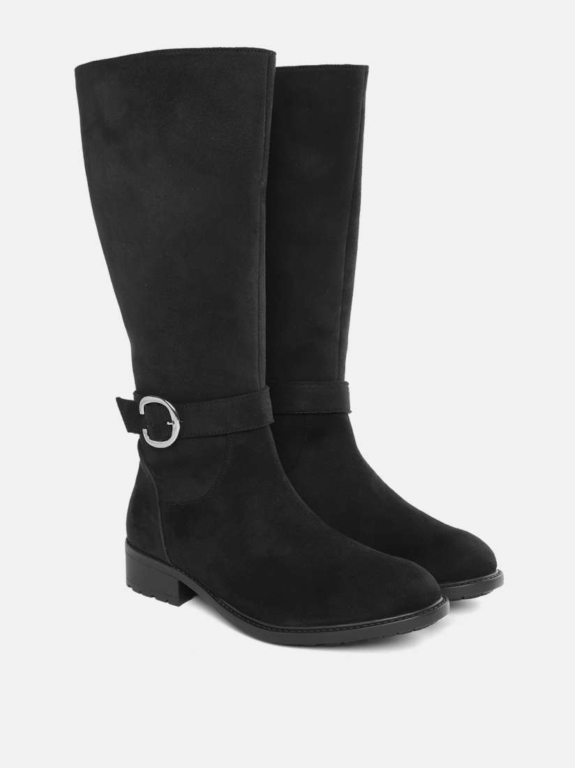 Knee length boots myntra online